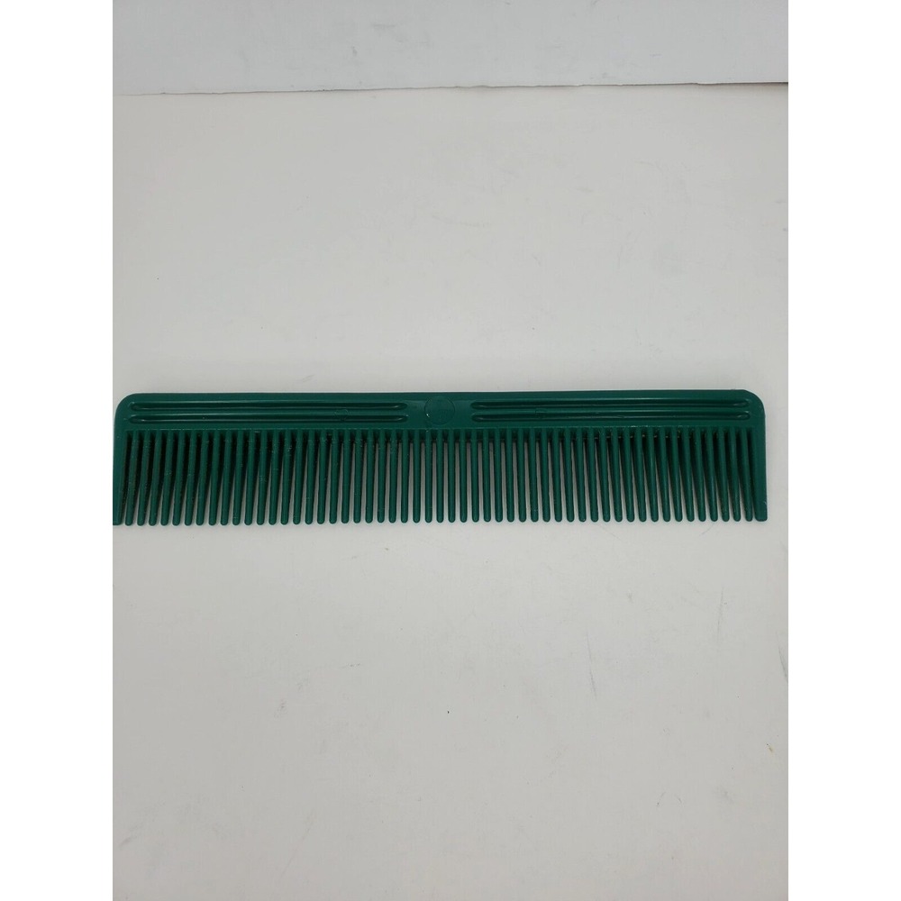 Vintage Stone & Stone 8.5 inch Green Hard Plastic Comb